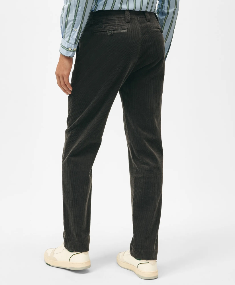 Slim Fit Cotton Wide-Wale Corduroy Pants, image 3