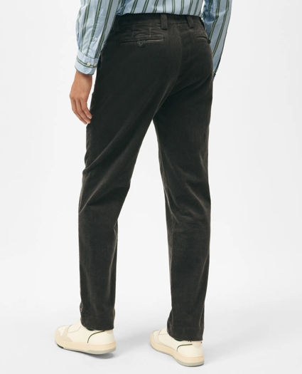 Slim Fit Cotton Wide-Wale Corduroy Pants, image 3