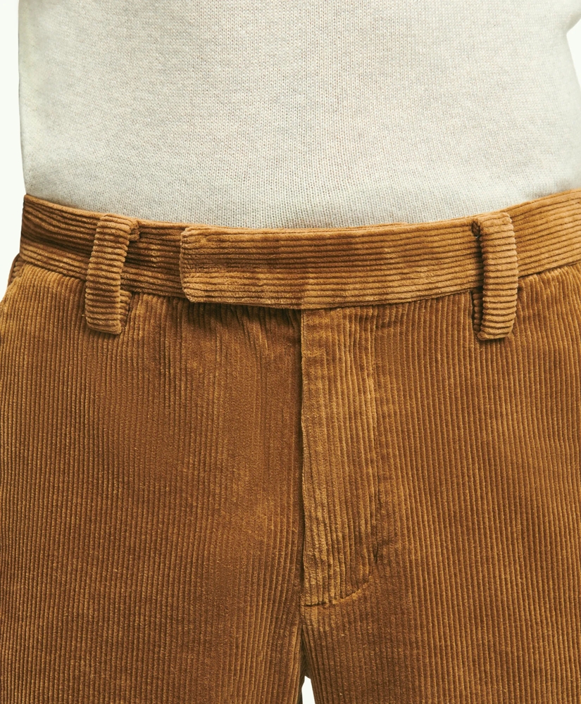 Slim Fit Cotton Wide-Wale Corduroy Pants, image 4