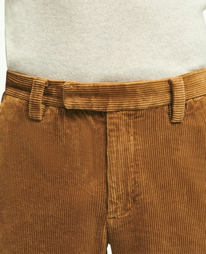Slim Fit Cotton Wide-Wale Corduroy Pants, image 4