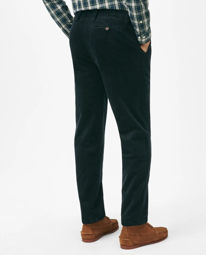 Slim Fit Cotton Wide-Wale Corduroy Pants, image 2