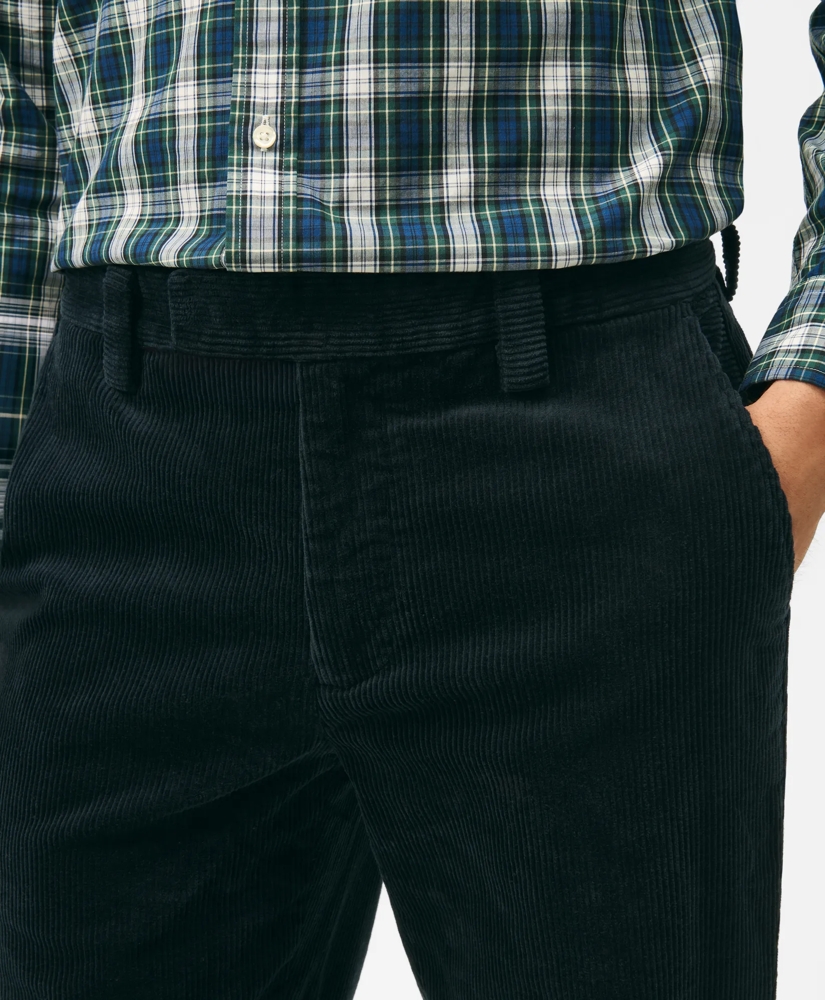 Slim Fit Cotton Wide-Wale Corduroy Pants, image 3