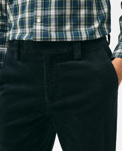 Slim Fit Cotton Wide-Wale Corduroy Pants, image 3