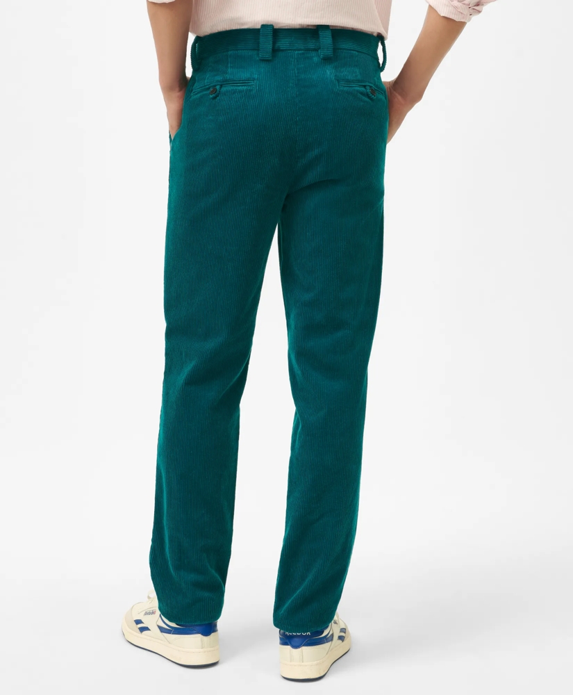 Slim Fit Cotton Wide-Wale Corduroy Pants, image 2
