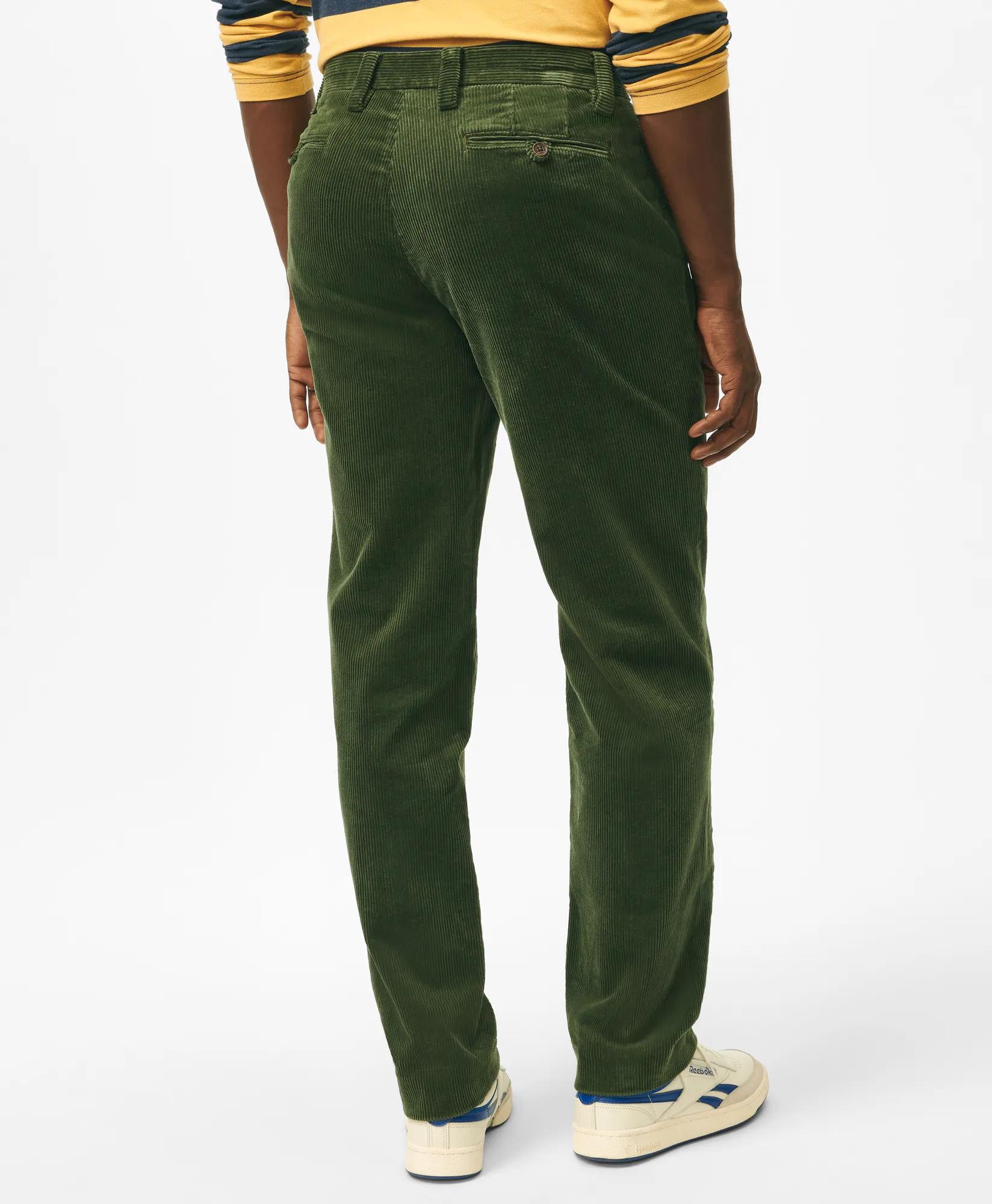 Regular Fit Cotton Wide-Wale Corduroy Pants