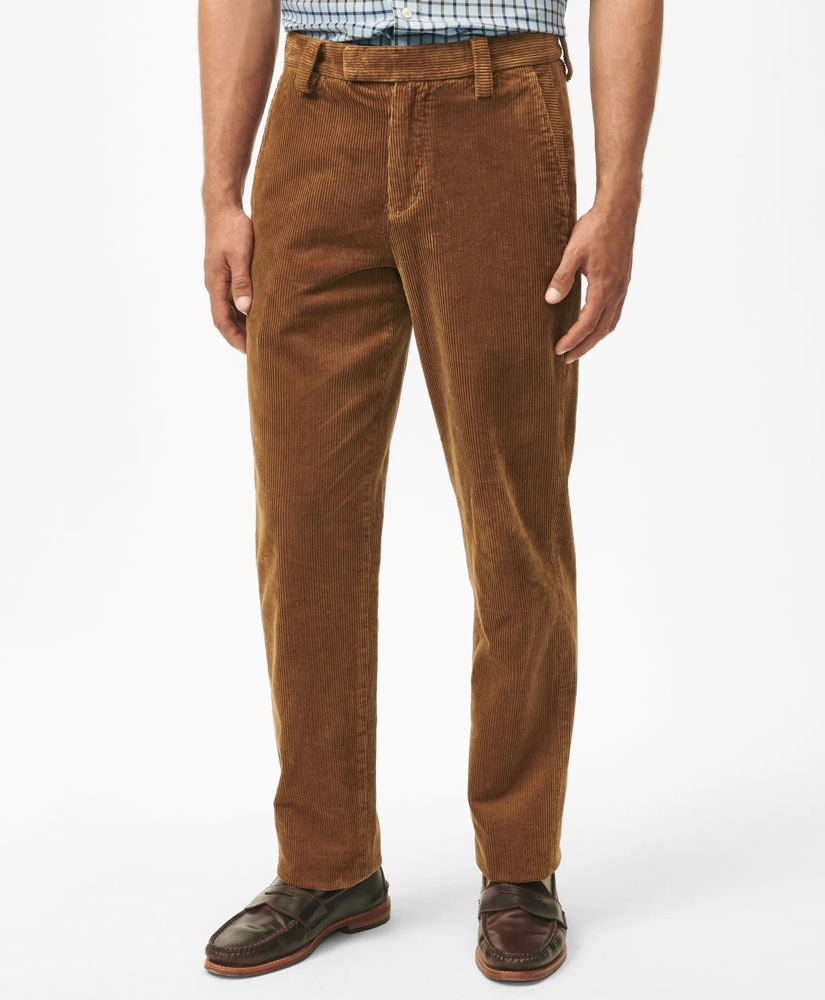 Regular Fit Cotton Wide-Wale Corduroy Pants, image 1