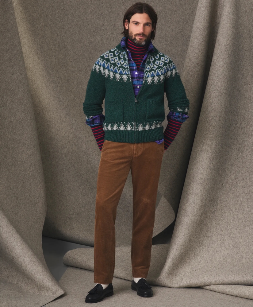 Regular Fit Cotton Wide-Wale Corduroy Pants, image 2