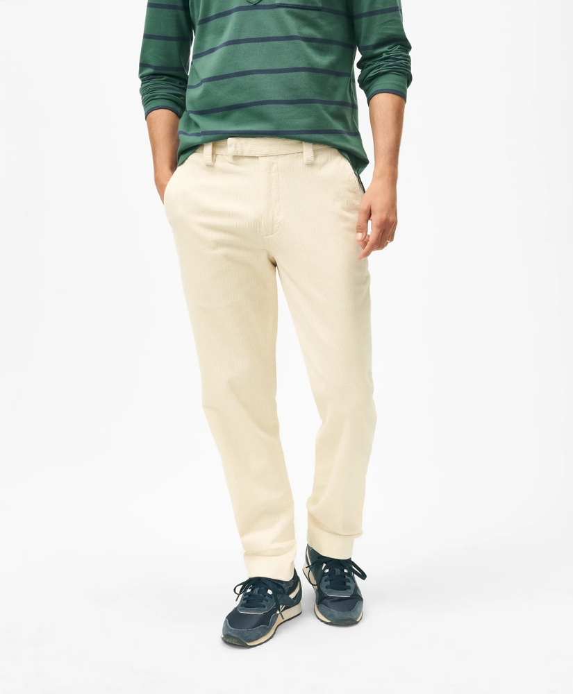 Regular Fit Cotton Wide-Wale Corduroy Pants, image 1