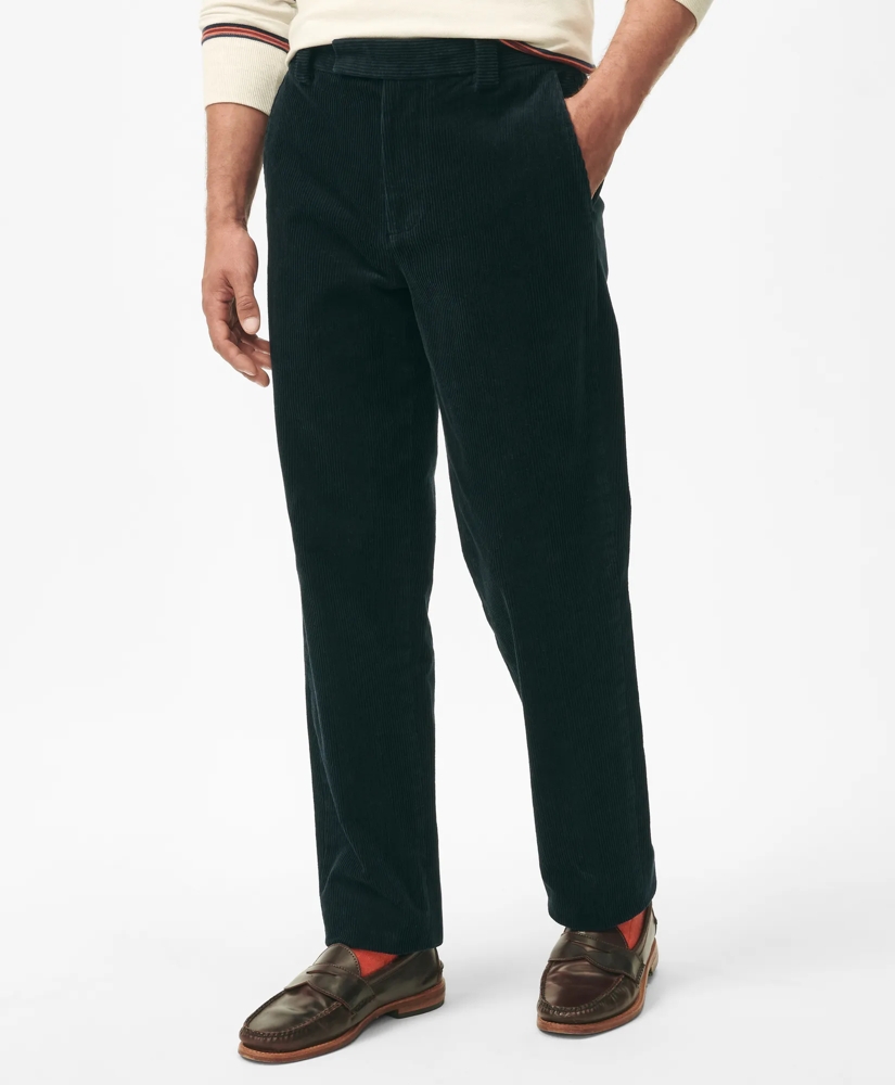 Regular Fit Cotton Wide-Wale Corduroy Pants, image 1