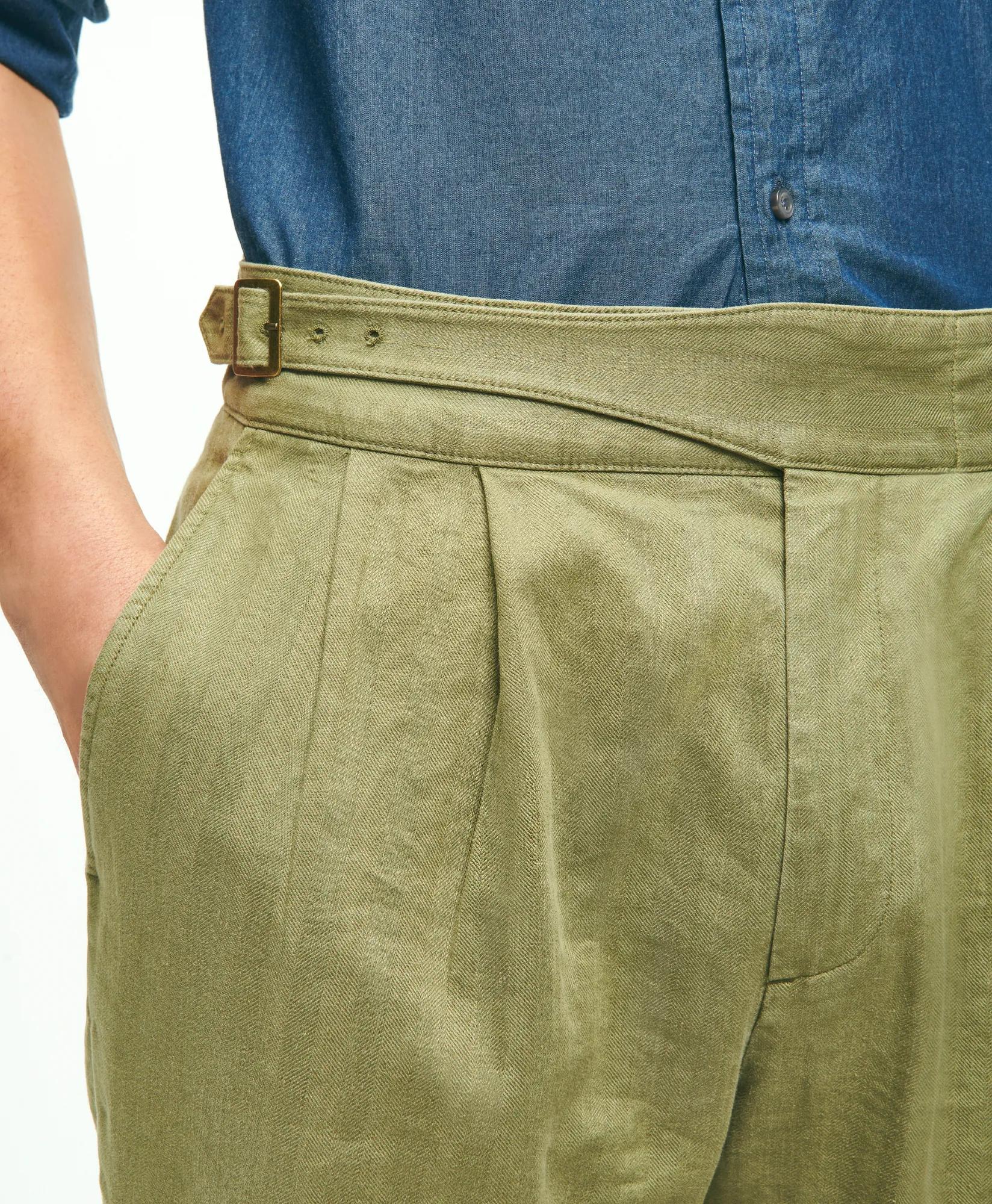 The Ghurka Pant In Linen-Cotton Blend Pants