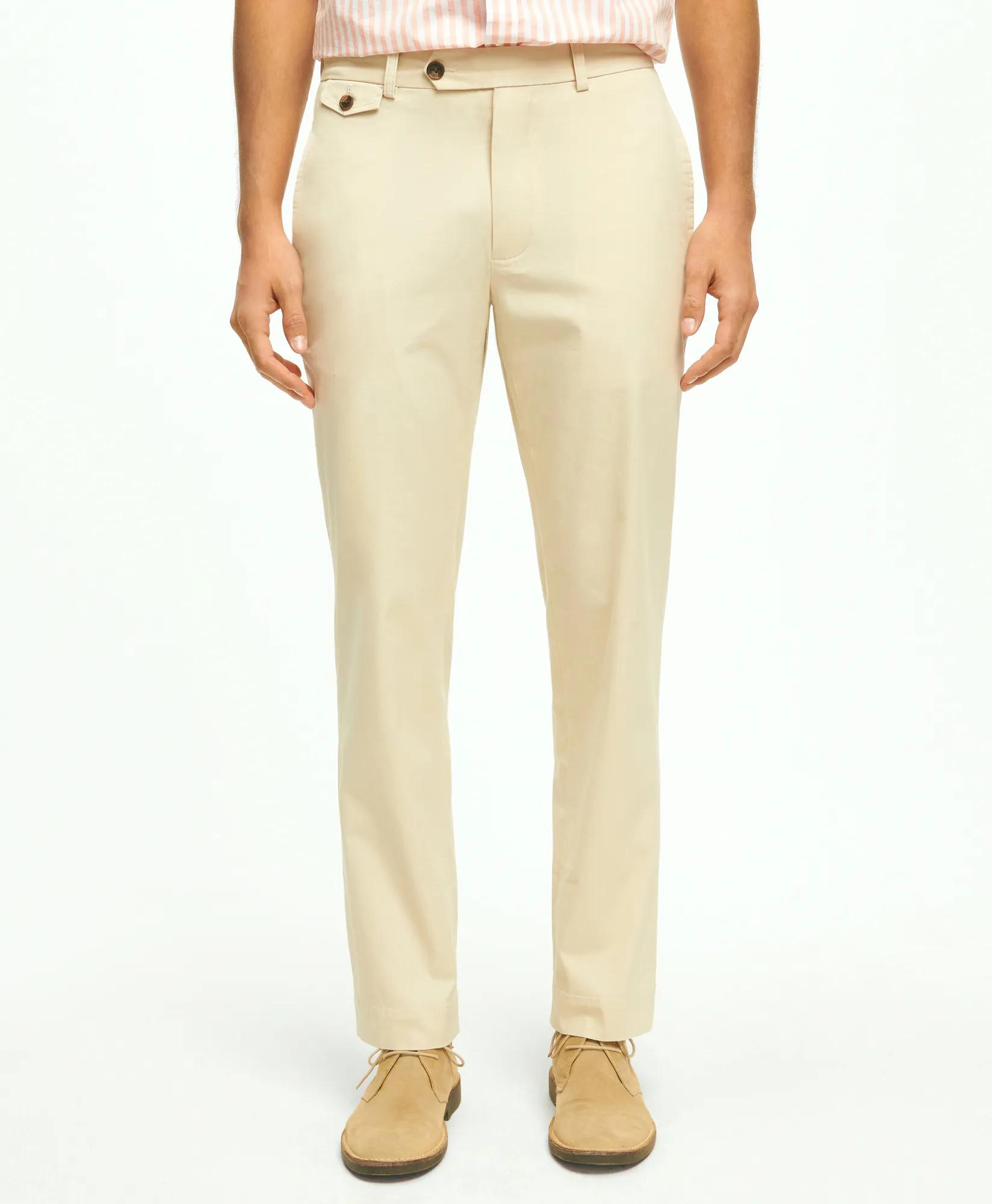 Regular Fit Cotton Canvas Poplin Chinos In Supima® Cotton, image 1