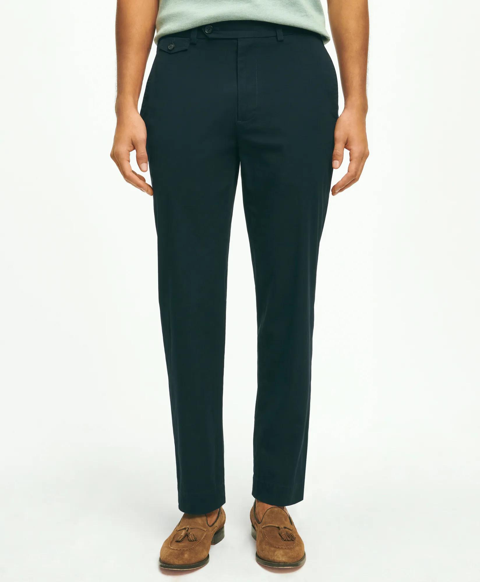 Regular Fit Cotton Canvas Poplin Chinos In Supima® Cotton, image 1