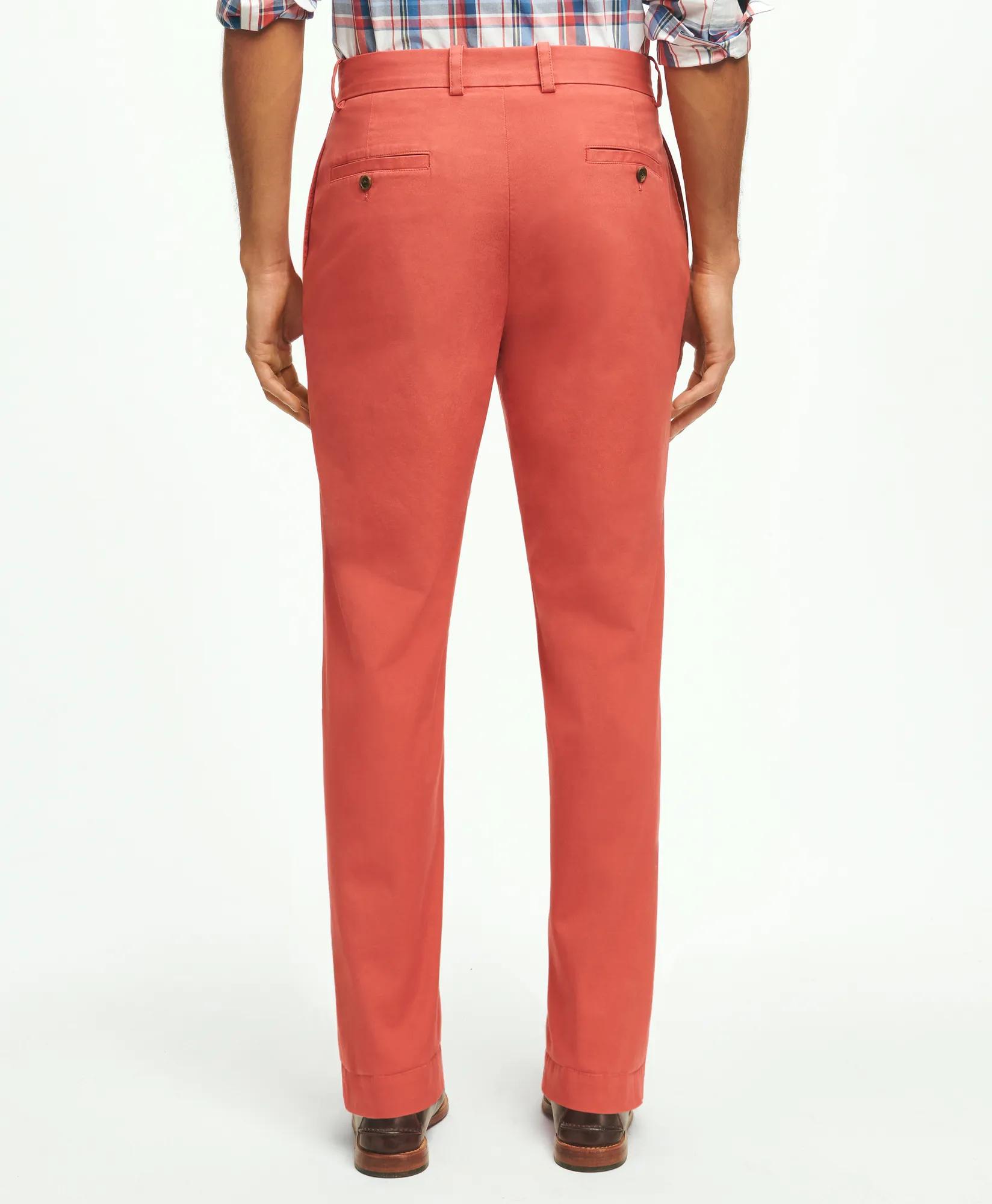 Regular Fit Cotton Canvas Poplin Chinos In Supima Cotton