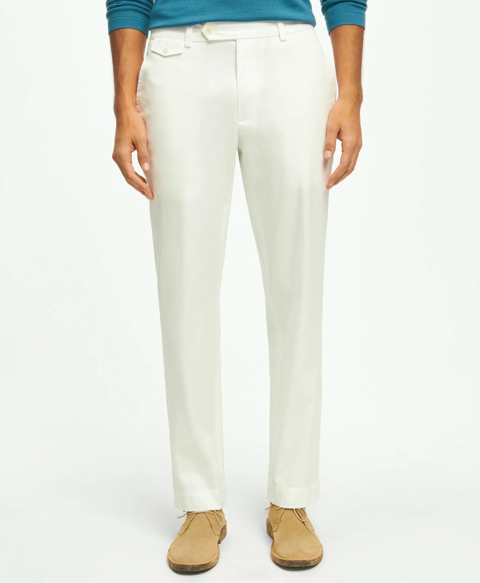 Regular Fit Cotton Canvas Poplin Chinos In Supima® Cotton, image 1
