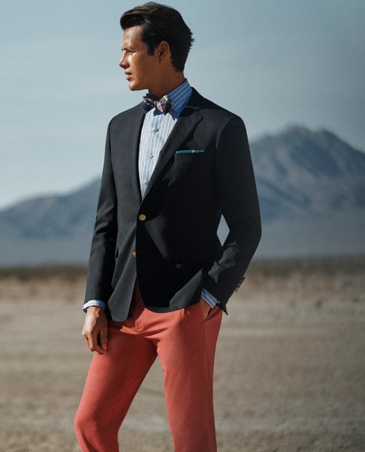 Classic Fit Archive-Inspired Seersucker Sport Coat in Cotton