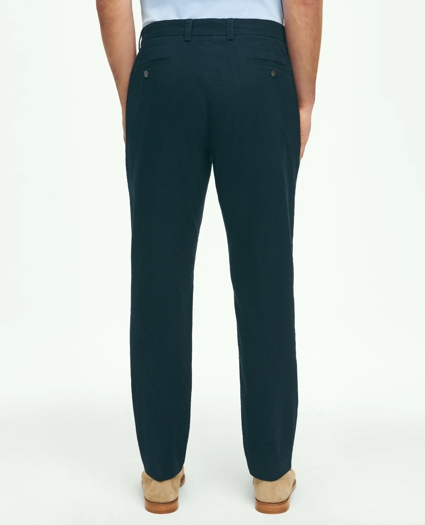 Slim Fit Cotton Seersucker Pants, image 2