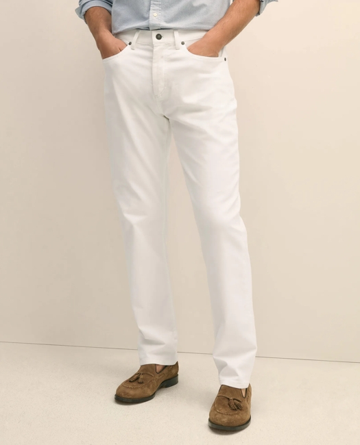Classic Fit Stretch Cotton Suit Pants