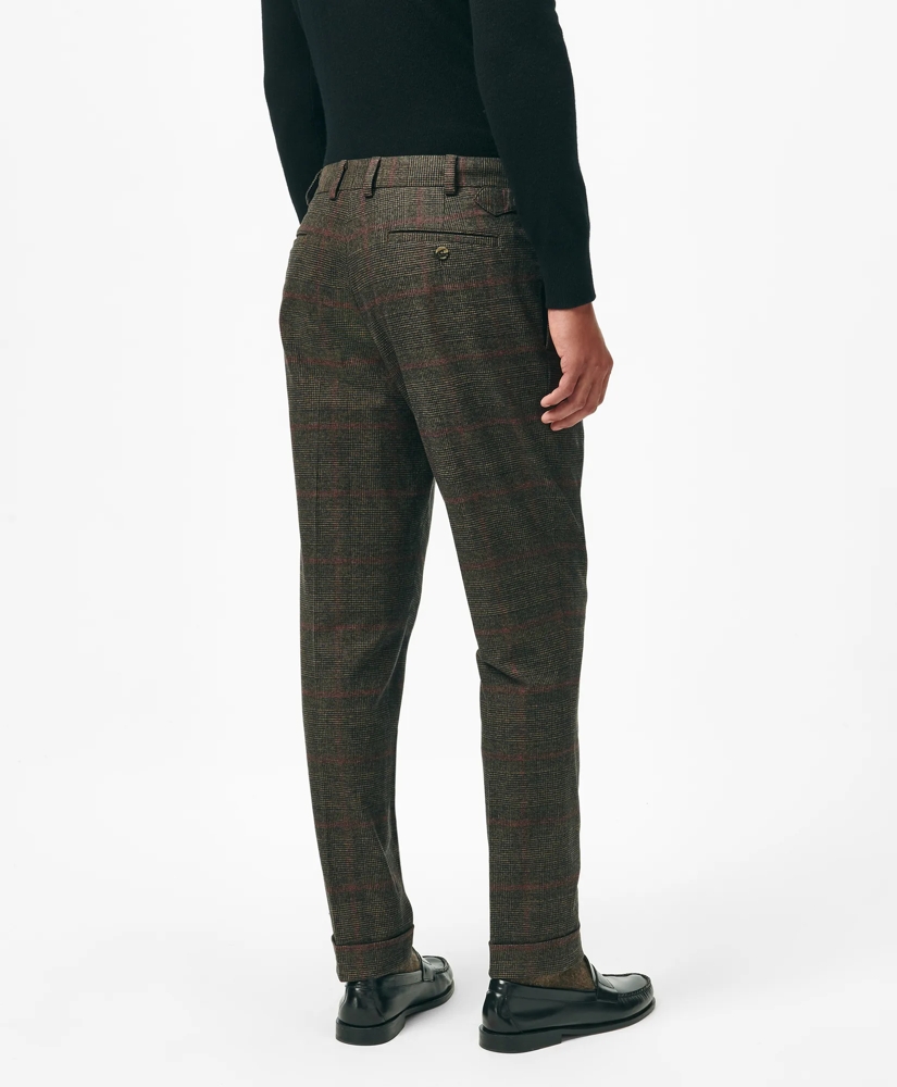 パンツ Gentle Fullness Check Pants NEW Nifty Genius Blue White Gingham Check Plaid Slim-Fit
