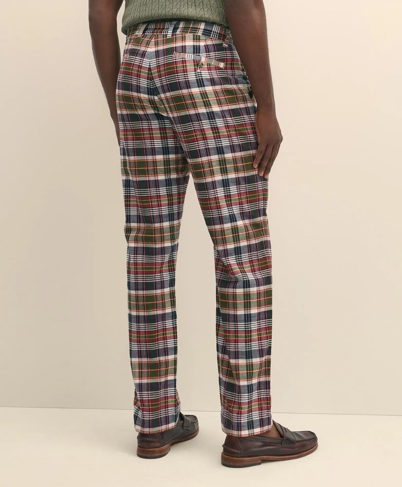 Cotton Patchwork Madras Pants, image 4