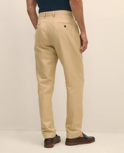 Pleat-Front Linen Cotton Pants, image 4