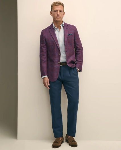 Pleat-Front Linen Cotton Pants, image 1