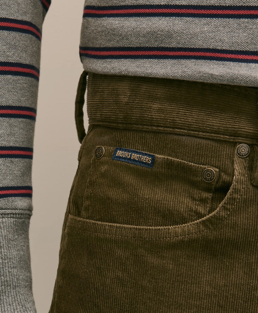 Cotton 5-Pocket Corduroy Pants, image 3