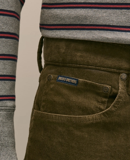 Cotton 5-Pocket Corduroy Pants, image 3