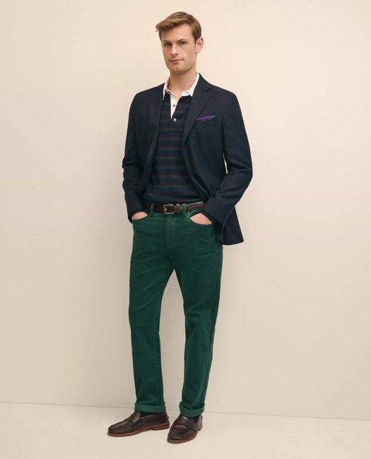 Brooks Brothers Cotton 5-pocket Corduroy Pants In Green