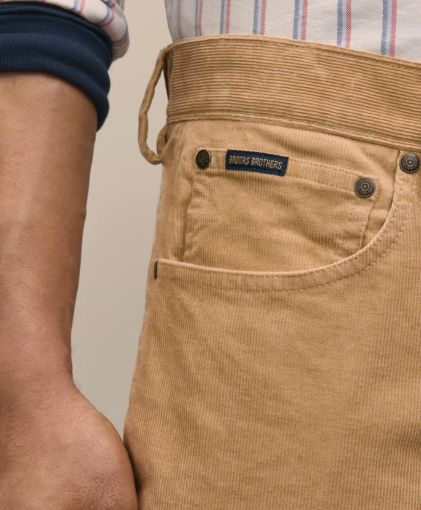 Cotton 5-Pocket Corduroy Pants, image 4