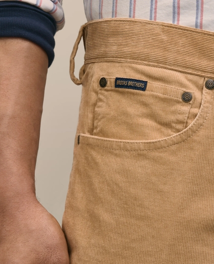 Cotton 5-Pocket Corduroy Pants, image 4