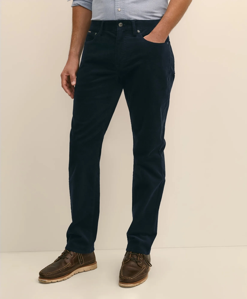 Cotton 5-Pocket Corduroy Pants, image 2