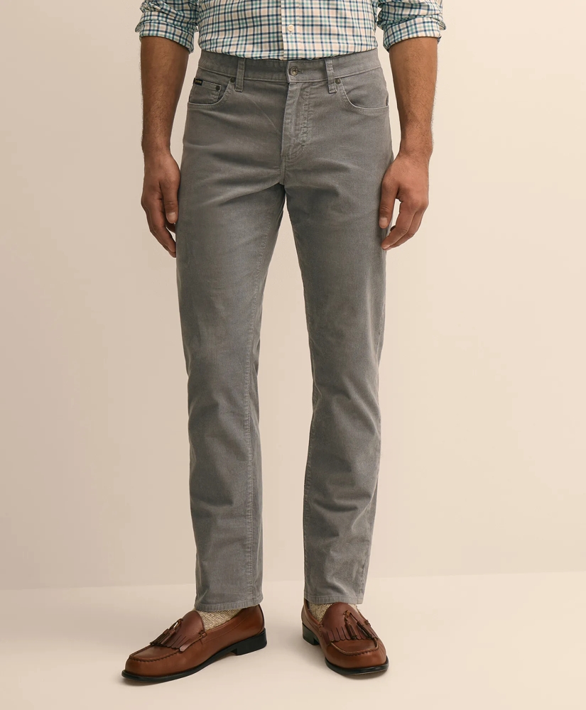 Cotton 5-Pocket Corduroy Pants, image 2