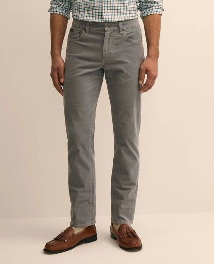Cotton 5-Pocket Corduroy Pants, image 2