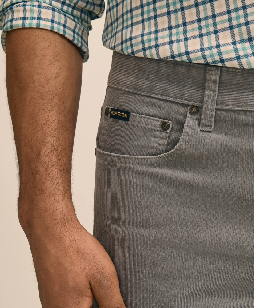 Cotton 5-Pocket Corduroy Pants, image 4