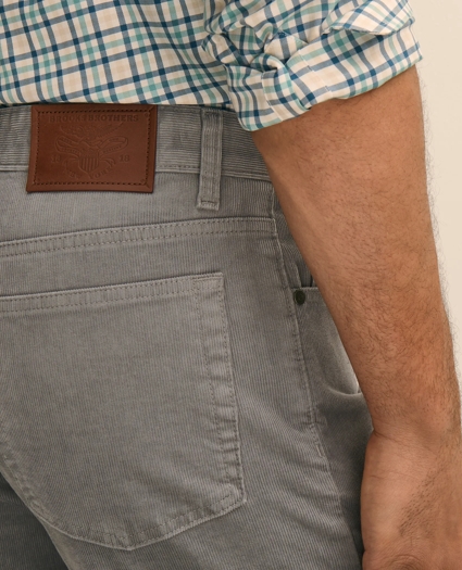 Cotton 5-Pocket Corduroy Pants, image 5