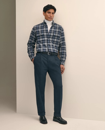 Cotton Pleated Side-Tab Chino, image 1