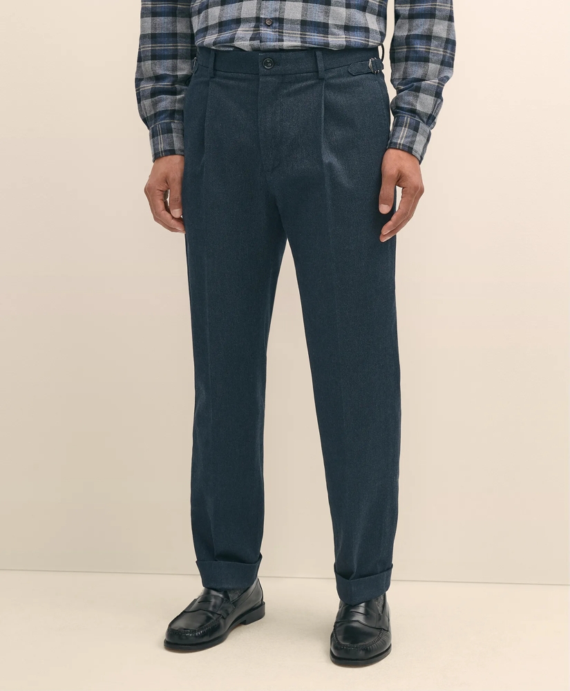 Cotton Pleated Side-Tab Chino, image 2