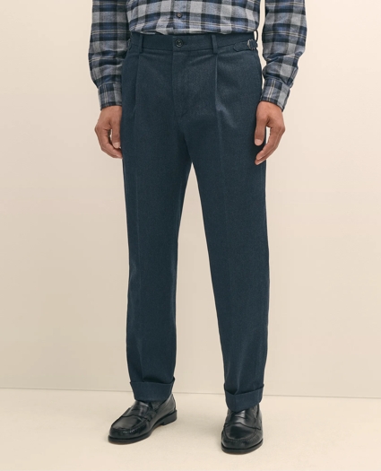 Cotton Pleated Side-Tab Chino, image 2