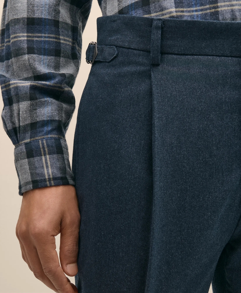 Cotton Pleated Side-Tab Chino, image 4