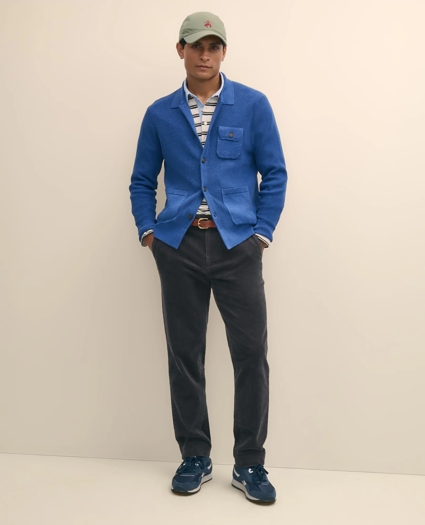 Slim Fit Cotton Wide-Wale Corduroy Pants, image 3