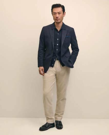 Slim Fit Cotton Wide-Wale Corduroy Pants, image 1