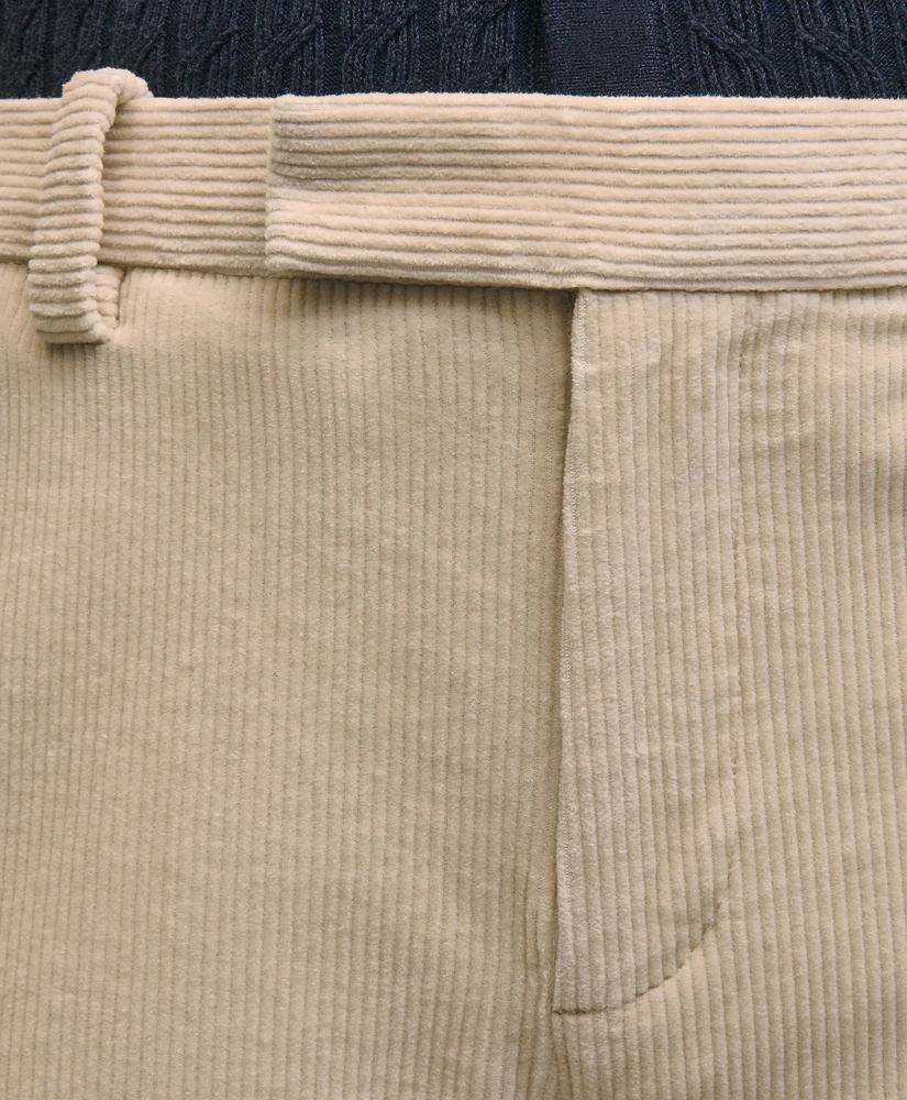 Slim Fit Cotton Wide-Wale Corduroy Pants, image 4