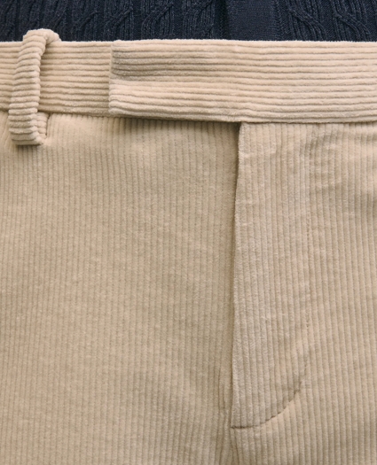 Slim Fit Cotton Wide-Wale Corduroy Pants, image 4