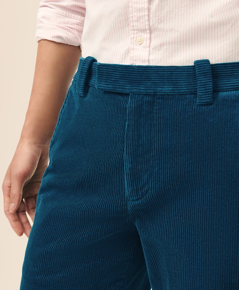 Slim Fit Cotton Wide-Wale Corduroy Pants, image 4