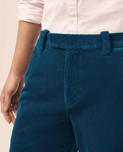 Slim Fit Cotton Wide-Wale Corduroy Pants, image 4
