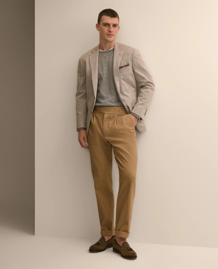 Cotton Herringbone Gurkha Pants, image 1