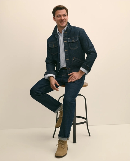 Straight Fit Denim Jeans, image 1