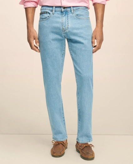 Straight Fit Denim Jeans, image 1