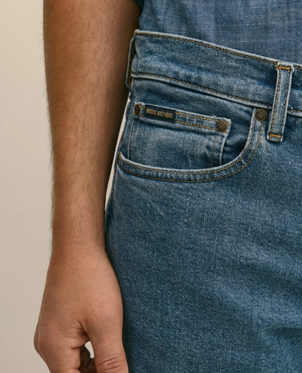 Straight Fit Denim Jeans, image 5