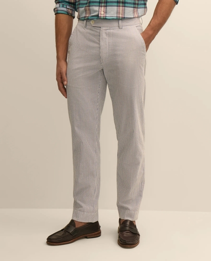 Washed Cotton Seersucker Pants, image 2